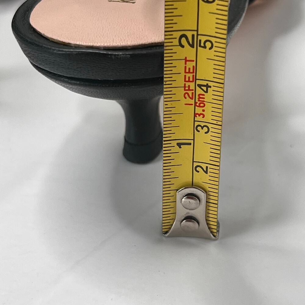 Kate Spade Daxton Heart Kitten Heel Slingback Black/Red Women 6.5M Valentine - Picture 8 of 11